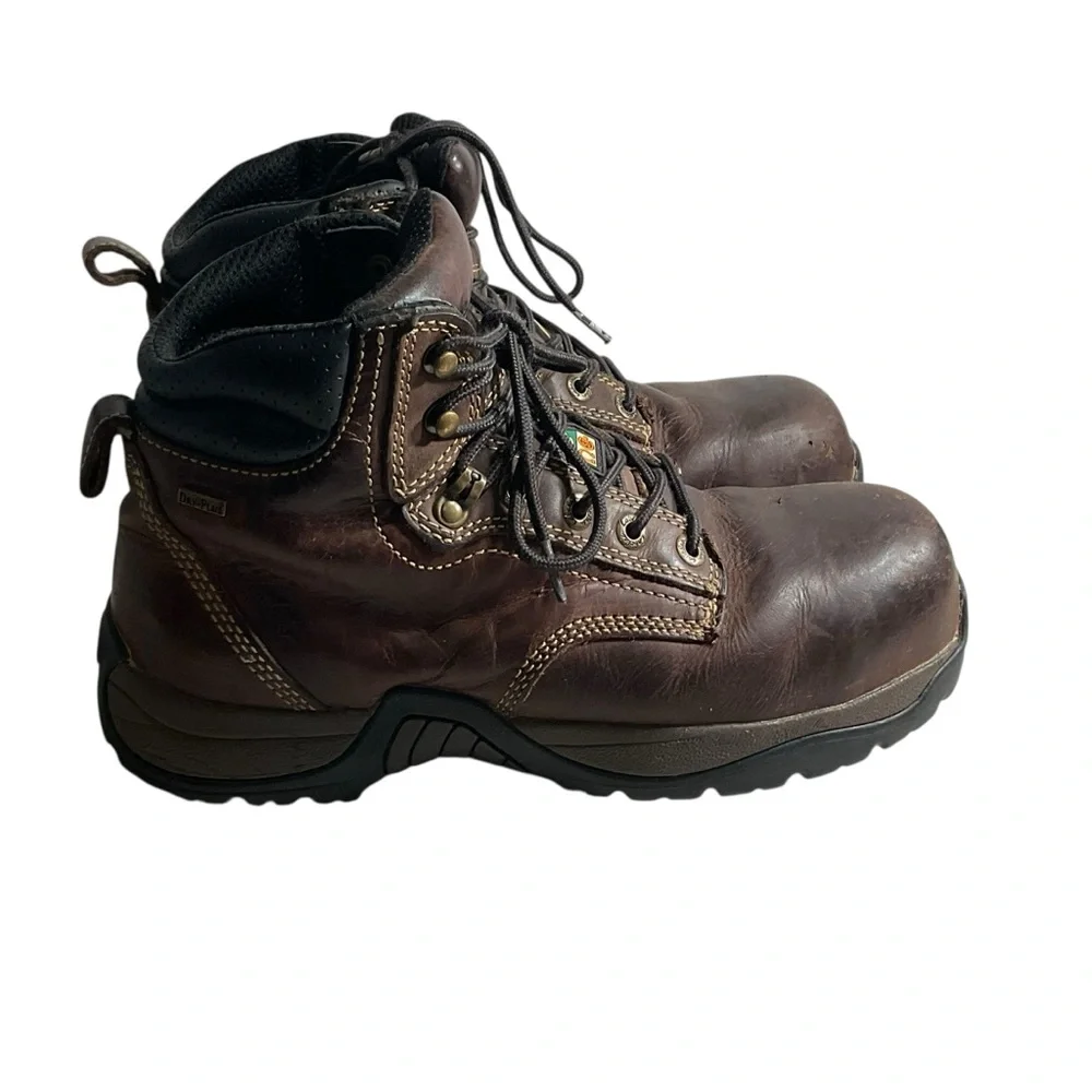 Cabelas Roughneck Ledger Waterproof Work Boots Men's Sz 9.5 D